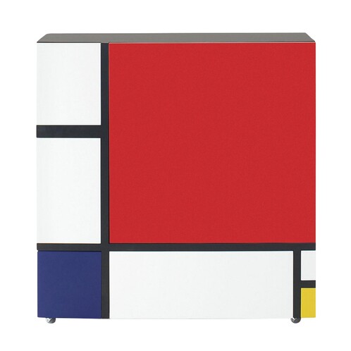 Cappellini - Homage to Mondrian Schränkchen - diverse/matt/112x116x40cm