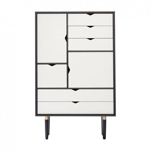 Andersen Furniture - Andersen Furniture - S5 commode blanc - chêne noir/ blanc alpino/laqué/83 x 43 x 132 cm