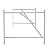 Richard Lampert - Eiermann 1 Table Frame eccentric - zilver/incl. hoogteverstelling 3,5cm/excentrisch/110 x 66 x 78cm