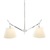 Artemide - Tolomeo Sospensione Pergamena - silver/creme/anodized, polished/extra large/Ø 42cm