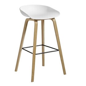 HAY - About a Stool AAS 32 2.0 Bar Stool High Soaped Oak Base