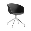 HAY - About a Chair 21 - Draaiarmstoel gepolsterd - as/stof Remix 183/onderstel aluminium gepolijst/met kunststof glijders