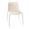 Arper - Catifa 46 0251 Chair unicoloured - ivory/seat shell glossy/inside matt/frame chromed/new colour