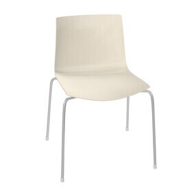 Arper - Catifa 46 Stuhl einfarbig Gestell Chrom
