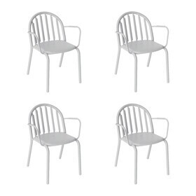 Fatboy - Édition exclusive set de 4 chaises de jardin avec accoudoirs Fred's