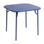 Petite Friture - Week-End Tisch 85x85cm - ultramarinblau RAL 5002/gekörnte Epoxidfarbe/H 75cm/für Innen- und Außenbereich geeignet