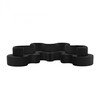 VerPan - Cloverleaf Panton - Sofa 382x200cm - zwart/stof Harald 2 192/4 elements