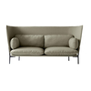 &tradition - Cloud High Back LN7 Sofa With High Back - beige/fabric kvadrat fiord 951/WxHxD 232x115x90cm/black legs