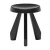 Cassina - 523 Tabouret Méribel - Tabouret - chêne teinté noir