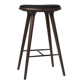 Mater - Tabouret de bar structure hêtre H 74cm