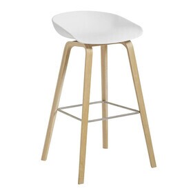 HAY - About A Stool AAS 32 2.0 Bar Stool High Lacquered Oak