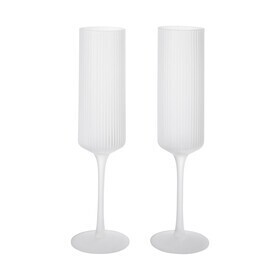 Ferm Living - Ripple champagne fluit set van 2