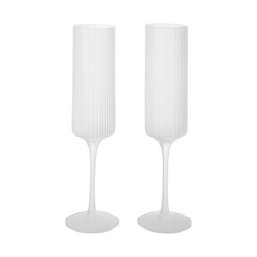Ferm Living - Ripple champagne fluit set van 2