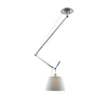Artemide - Tolomeo Sospensione Decentrata - Plafonnier - aluminium/abat-jour satiné/Ø32cm/PxH 154x80cm