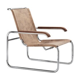 Thonet - S 35 L Pure Materials fauteuil buffelleer