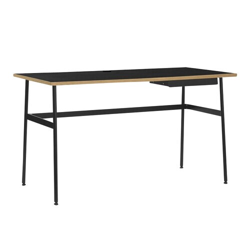 Normann Copenhagen - Journal Schreibtisch - schwarz/Gestell schwarz, inkl Schublade/H x L x B: 74 x 130 x 65cm
