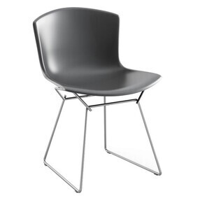 Knoll International - Chaise Bertoia Plastic structure chromé