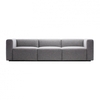 HAY - Mags 3 Seater Sofa 268.5x95x67cm - grey/fabric Remix 133