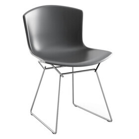 Knoll International - Bertoia Plastic Side Chair Frame Chromed
