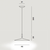 Foscarini - Aplomb Large - Suspension LED - dessin au trait