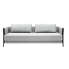 Softline - Madison Sofa Bed - light grey/fabric Vision 445/WxHxD 209x75x95cm/black base