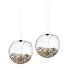 Eva Solo - Eva Solo Mini Bird Feeders Set Of 2 571032 - transparent/WxH 12x11cm