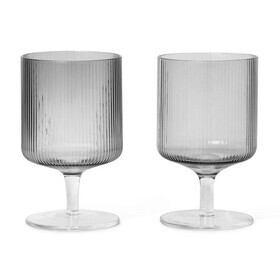 Ferm Living - Ripple wijnglas set van 2