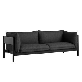 HAY - Canapé de 3 places  Arbour Eco structure noire