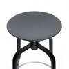 la palma - Giro Stool - black stained open-pored/frame black/adjustable in height from 66 to 76 cm