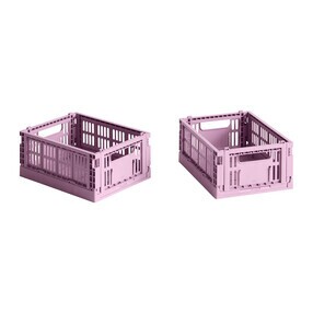 HAY - Colour Crate Korb Mini recycelt 2er Set