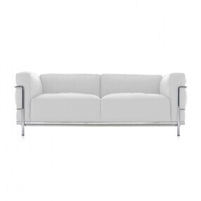 Cassina - LC3 Fauteuil Grand Confort grand modèle deux places