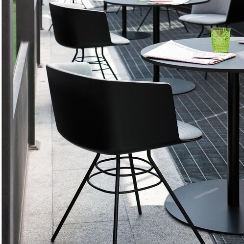 Lapalma Brio Bistro Table Frame Black Round H72cm | AmbienteDirect