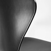 Fritz Hansen - Series 7 - Barkruk 76cm - zwart/onderstel chroom/gelakt/zijdenmat