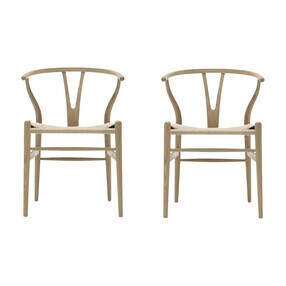 Carl Hansen - CH24 Wishbone Chair onderstel eiken set van 2