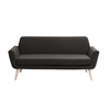 Softline - Scope Sofa - black/khaki/fabrics vision 443/WxHxD 162x73x80cm/legs wood