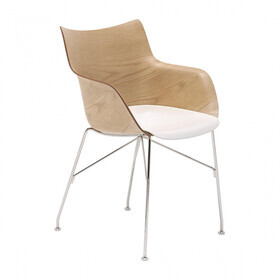 Kartell - Q/Wood Armchair 55x84x57cm