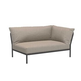 HOUE - Canapé de jardin droite Level 2 structure gris foncé