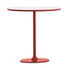 Arper - Dizzie - Desserte - blanc/MDF/structure laquée rouge/H x W x D: 50 x 51 x 47cm