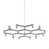 Nemo - Crown Plana Mega Kronleuchter - aluminium/poliert/BxHxT 109x16x113cm