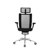 Wagner - Titan Limited Office Chair - black/cover leather/star base matt/with wheels for carpeted floors