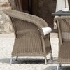 Jan Kurtz - Romantik Poly Rattan Armchair - taupe/frame aluminium