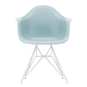 Vitra - Chaise avec accoudoirs Eames Plastic DAR RE blanc