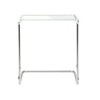 Thonet - B 97b Beistelltisch - transparent/ Gestell chrom/Glas optiwhite Diamantschliff/53x47x57cm