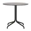 Vitra - Belleville Table Outdoor Gartentisch Ø79.6cm - schwarz/Vollkernmaterial (HPL)/Gestell tiefschwarz