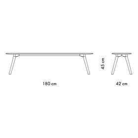 OUT Objekte unserer Tage - Banc Meyer Medium-Large 180cm