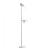 Belux - U-Turn Floor Light/Reading Light - telegrey/2700 K warm white/telegrey/with Touch dimmer/H: 133cm