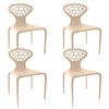 Moroso - Supernatural - Lot de 4 Chaises - caramel/mat