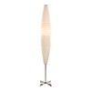 Foscarini - Havana Terra Stehleuchte - weiß/Gestell Chrom/mit Dimmer/LxBxH 23x23x172cm
