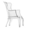 Pedrali - Pasha - Fauteuil - transparent/brillant/san coussin