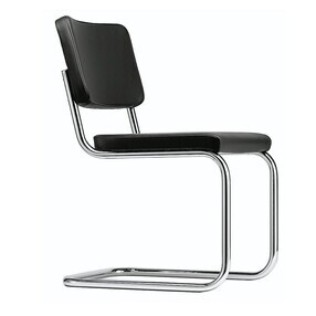 Thonet - Chaise cantilever S 32 PV cuir